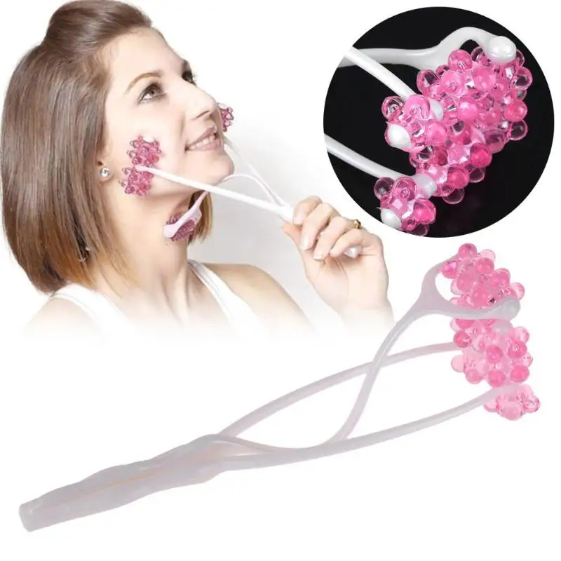 2 в 1 лицо вверх ролик массаж для похудения Удалить подбородок против морщин массаж для похудения ролик-массажер
