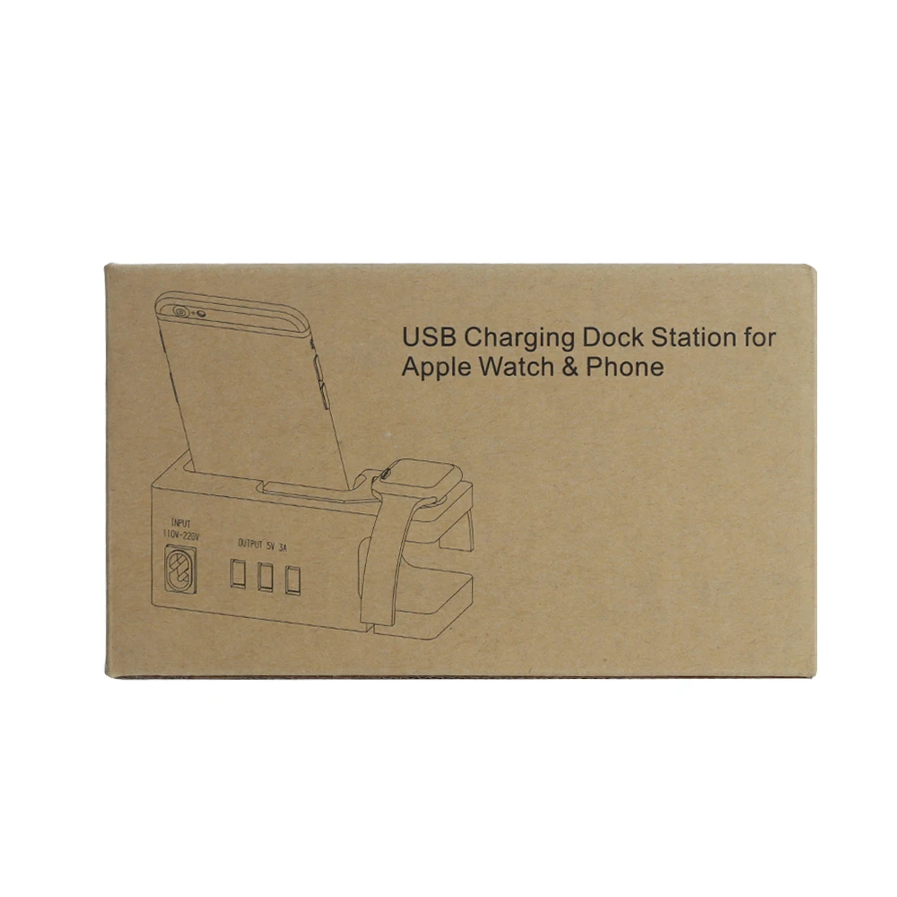 Новая бамбуковая подставка для часов, зарядная станция usb, деревянная док-станция, подставка для телефона, подставка для смартфона, настольная подставка для Apple Watch, IPhone