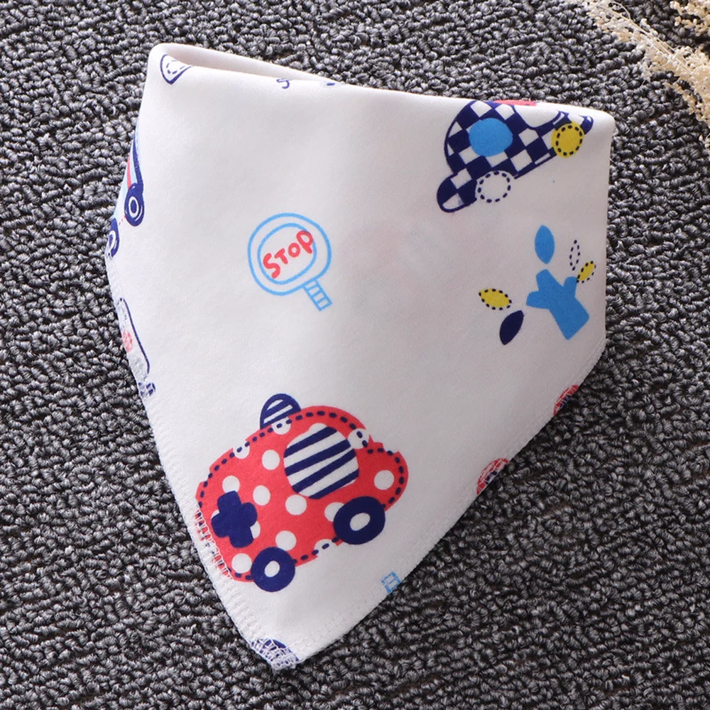 0-3 years old Baby Bib 100% Organic Cotton Double Waterproof Sides Design Absorbent Bandana Drool Animal Various Styles Cute | Детская