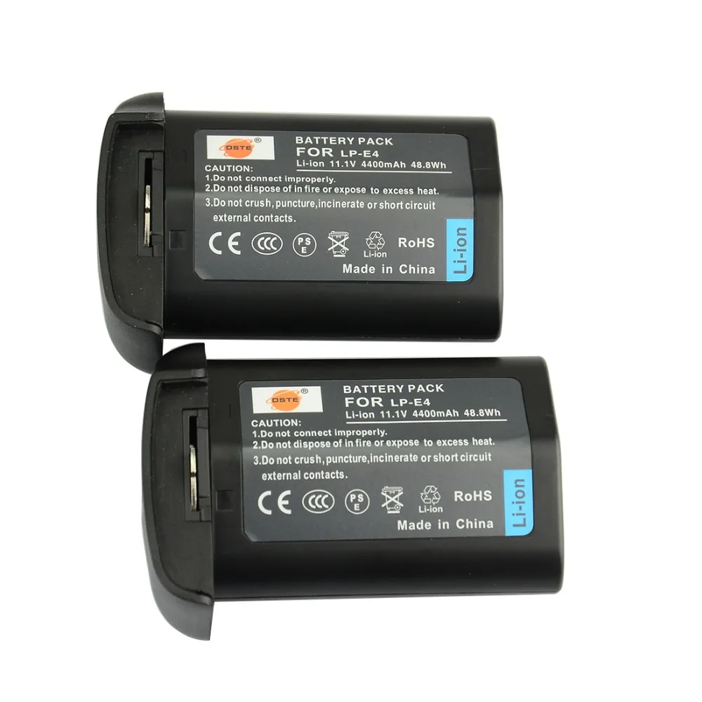 DSTE 2 шт. LP E4 LPE4 аккумуляторная батарея для Canon EOS 1D Mark III 1Ds mark4 DSLR камеры|battery for