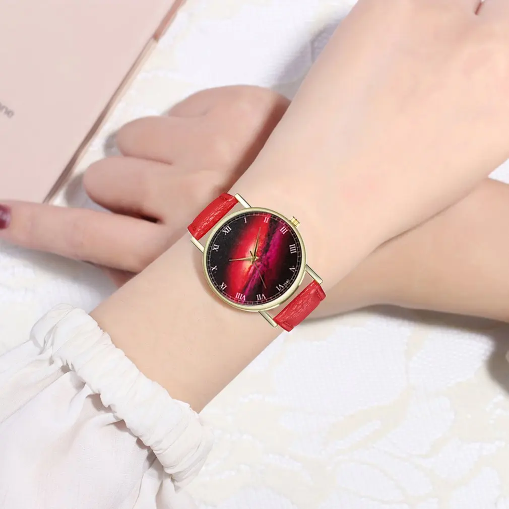 Модные женские часы браслет простые платья кварцевые наручные Звездное небо