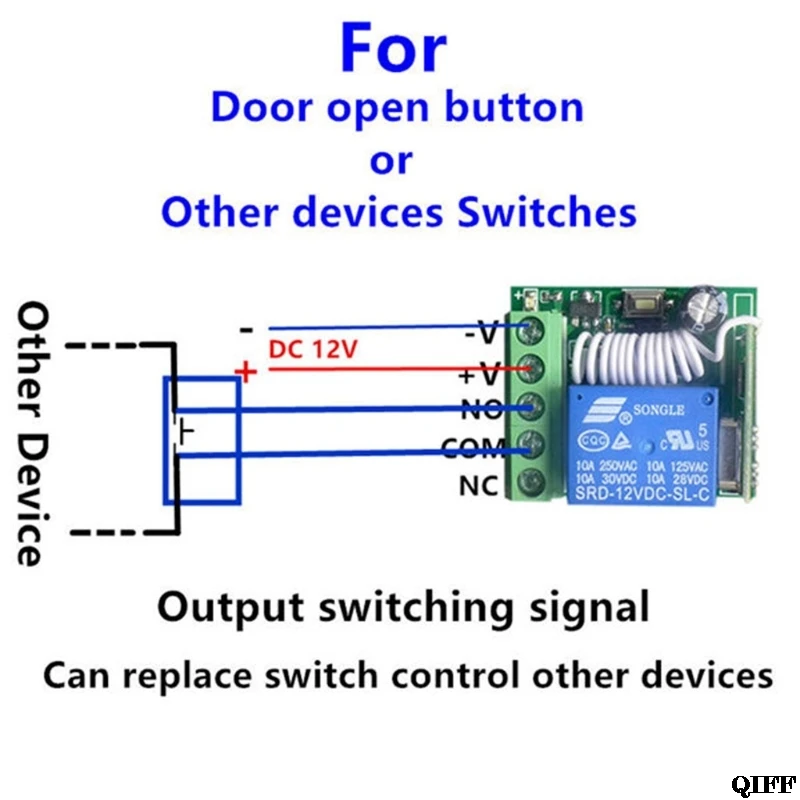 Drop Ship&ampWholesale DC 12V 1CH Relay Receiver Module RF Transmitter 433Mhz Wireless Remote Control Switch APR28 | Электроника