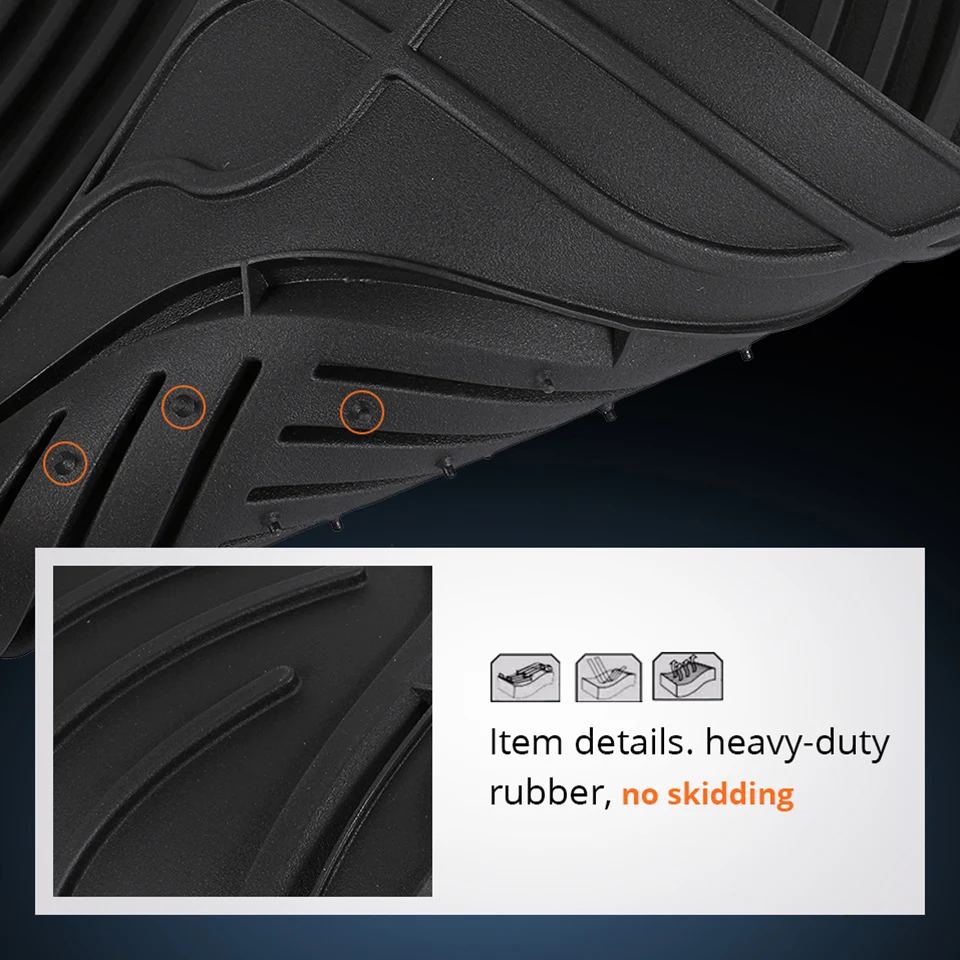 Partol Универсальный ПВХ автомобильные коврики Водонепроницаемый Гибкая прочная