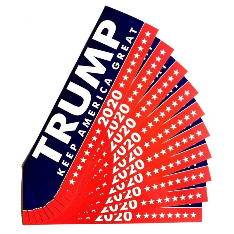 10 шт/партия Дональд Трамп DIY наклейки для автомобиля из пвх держать Америку отлично для President бампер для автомобильного стайлинга тела наружное украшение