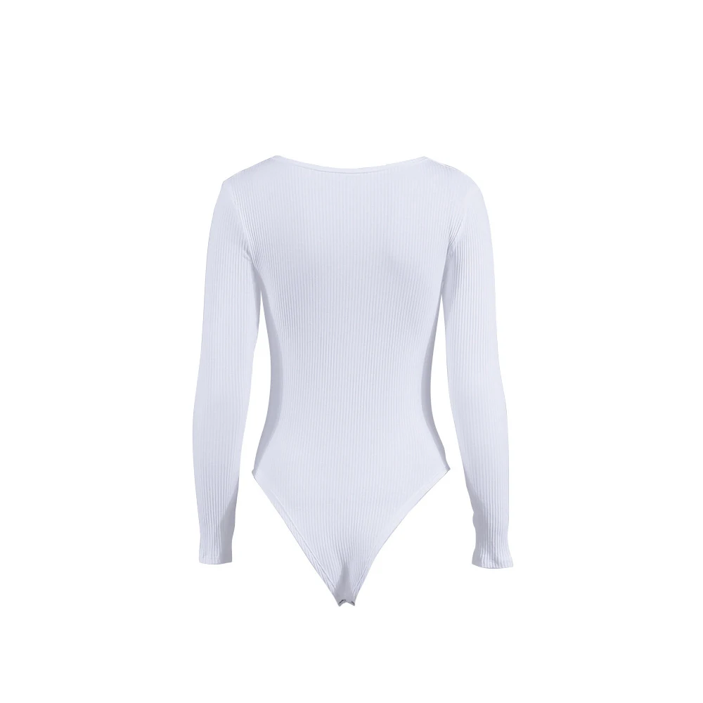 

Sexy Tight-fitting Style Lace-up V-neck Jumpsuit For Women V-neck Drawstring Lace Ripple Bodysuits Ropa de mujer