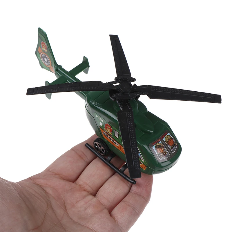 TOYZHIJIA 2PC тянуть обратно Вертолет игрушки вращающийся пропеллер самолет из