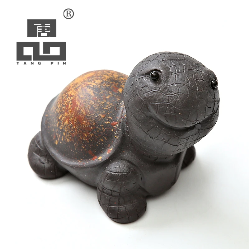 

TANGPIN yixing purple clay tea pets tortoise cute zisha teapets tea accessories