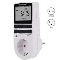 eu us type electrical 7 days weekly programmable wall plug in digital plug time switch timer socket outlet power 220v 110v ac