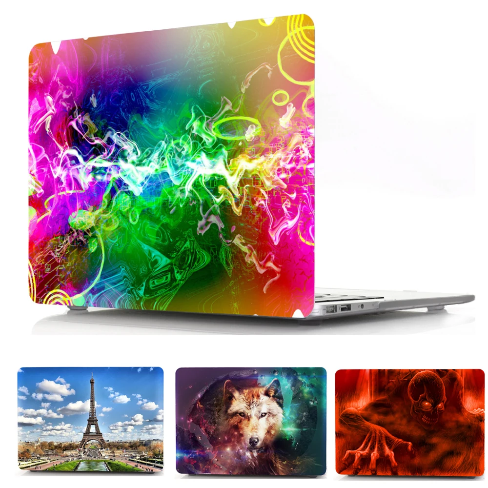 Пластиковый жесткий чехол с принтом для Apple Macbook Air Pro 13 &quot15&quot Retina Touch Bar защитный mac