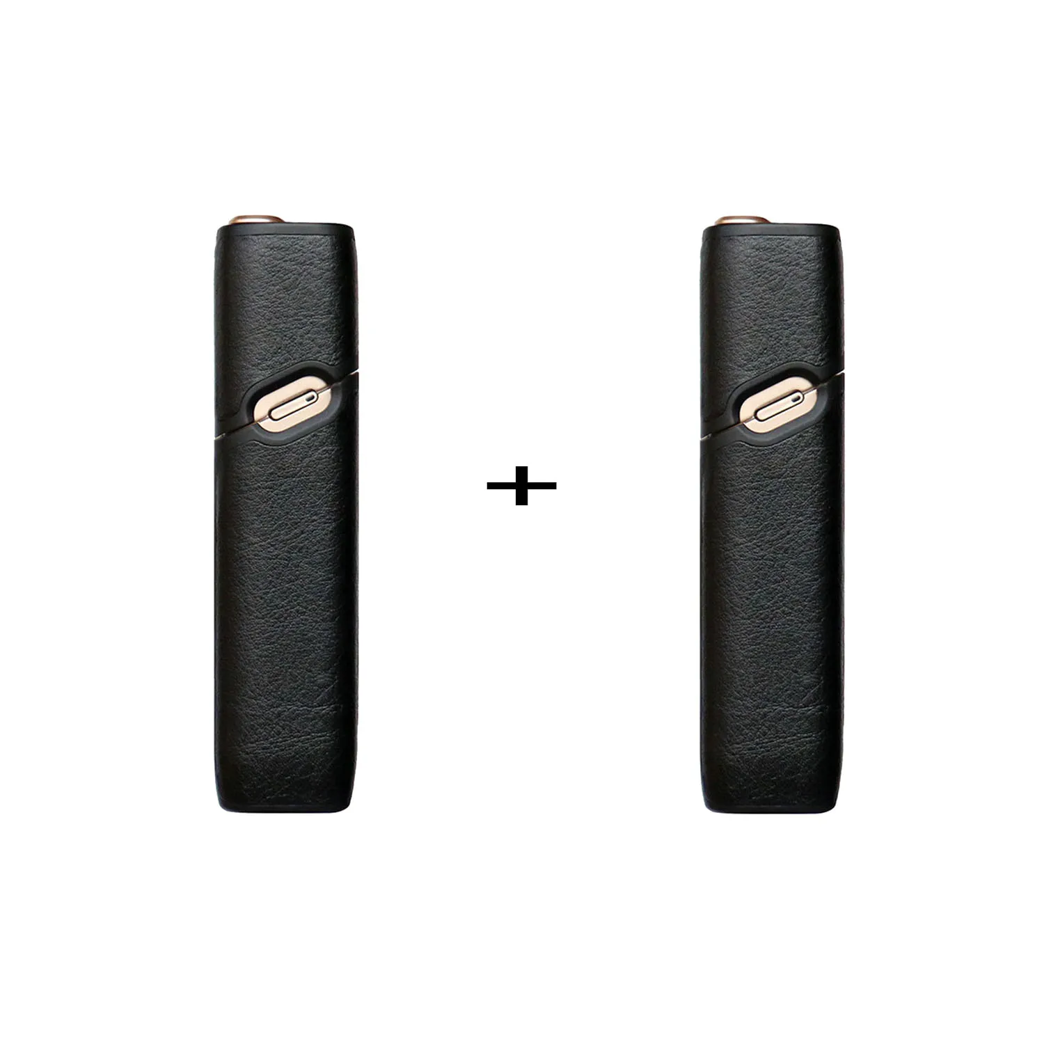 JINXINGCHENG 2 шт в партии кожаный чехол для Iqos Multi 3,0 чехол для Iqos 3 мульти мешочек с держателем коробка Защитная крышка 4 цвета - Цвет: Черный
