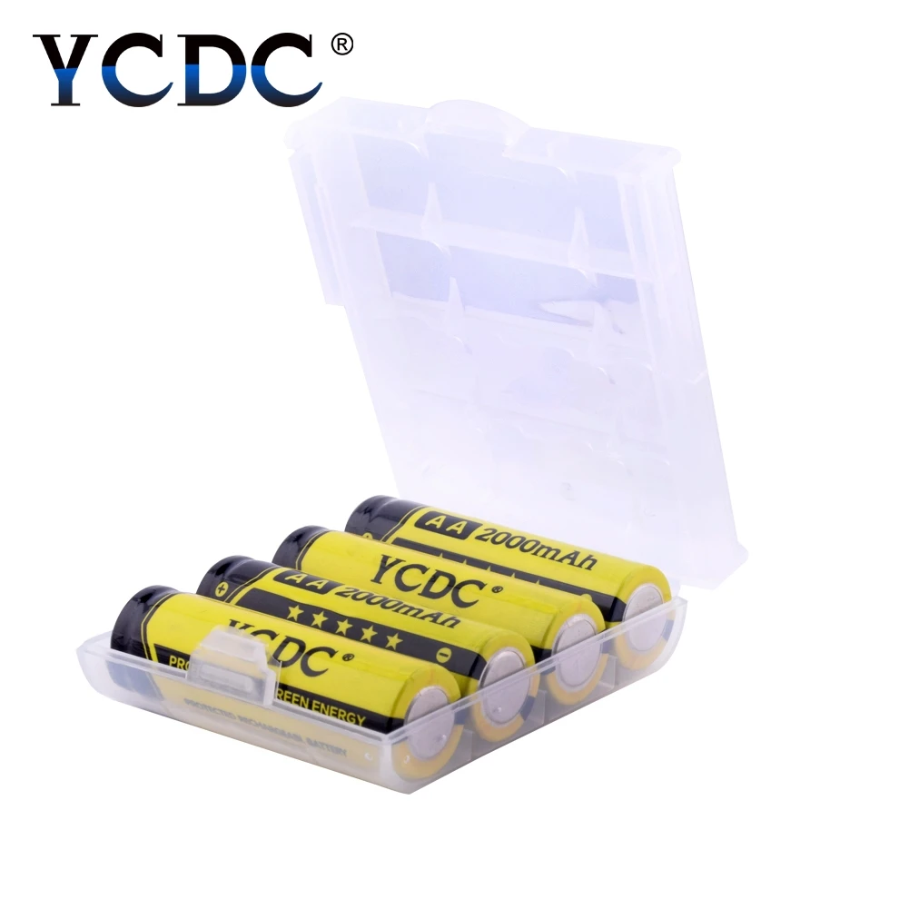 YCDC Лидер продаж! 4 шт YCDC 1,2 V AA 2000 mAh ni-mh аккумуляторная батарея EE6338