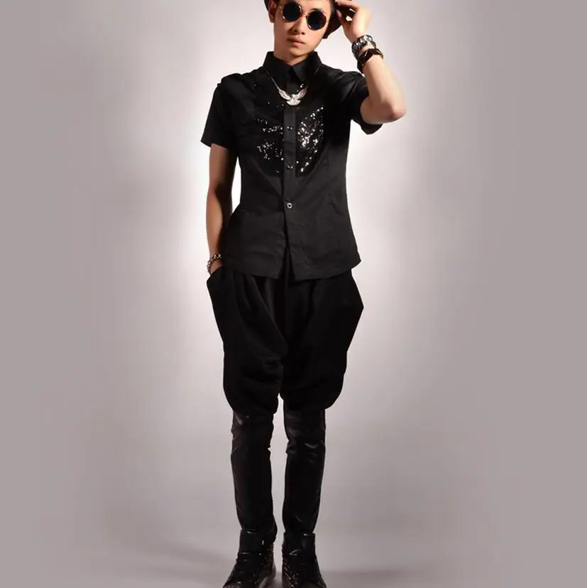 Европа и Соединенные Штаты большой Размеры золотых серебряных блесток шить Dj хип