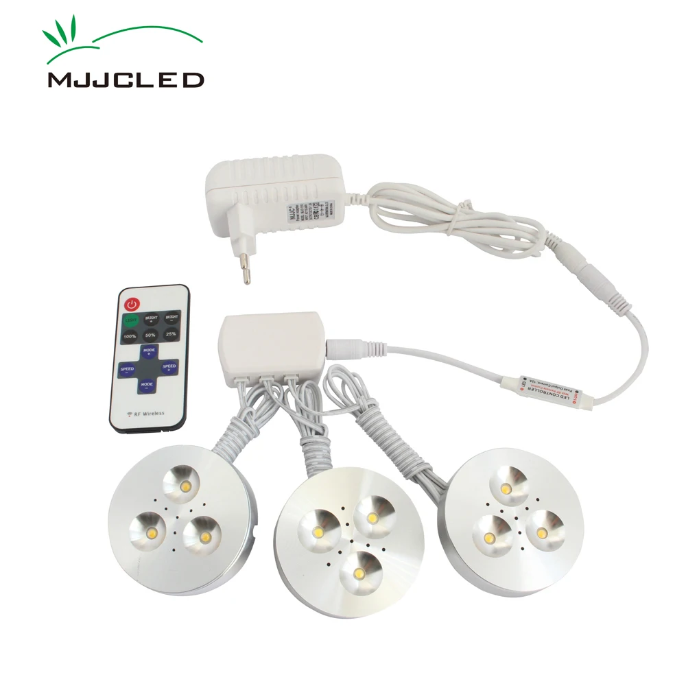 Светодиодный светильник 12V DC LED Puck свет с регулируемой яркостью беспроводной под