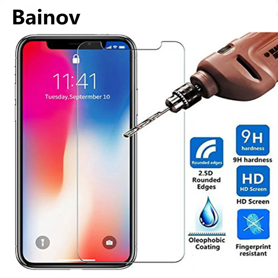 9 H ультра-Тонкое защитное стекло для iphone x 10 закаленное на Apple 6 6S 7 8 Plus Защитная