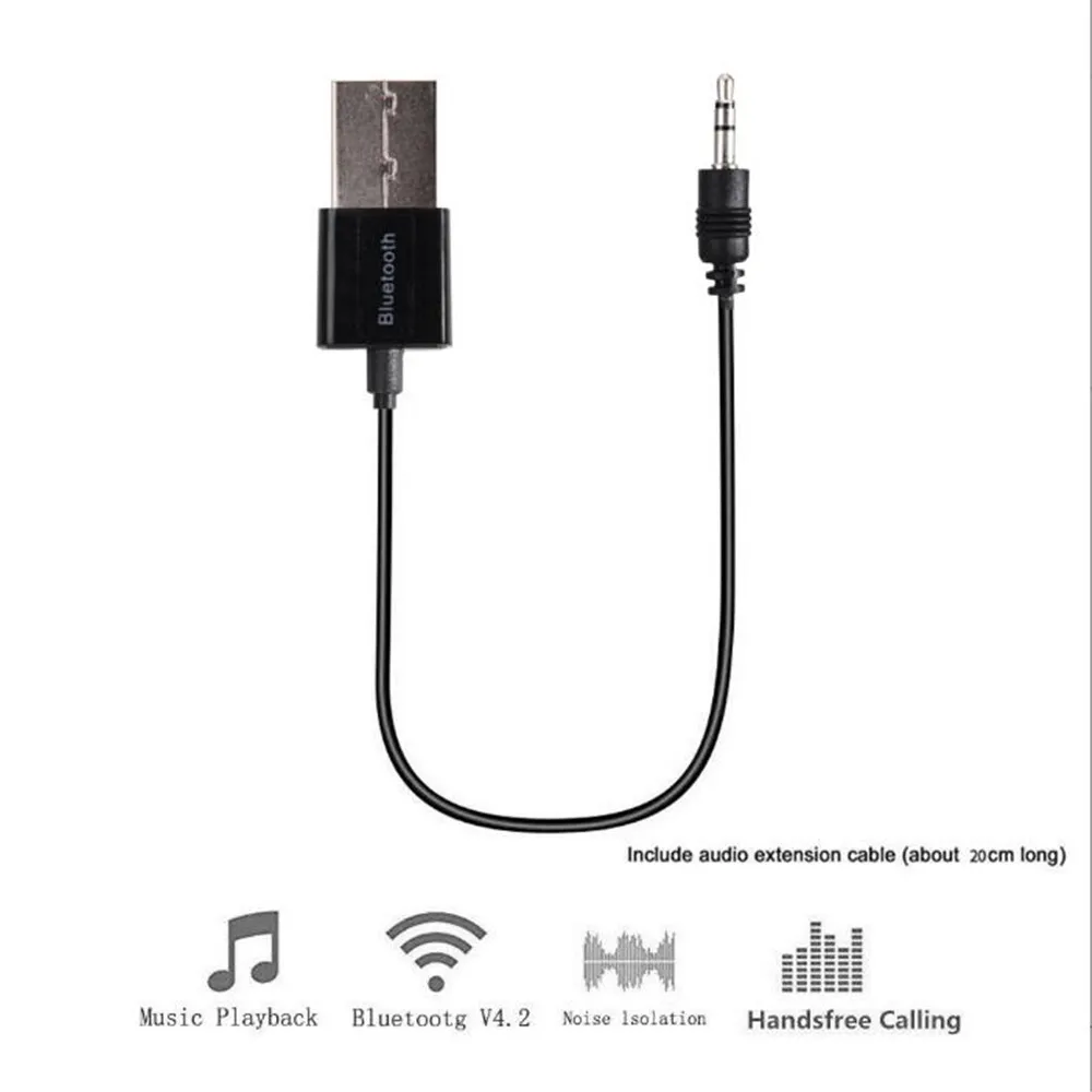 2019 Новый Bluetooth AUX аудио приемник USB адаптер 3 5 мм стерео для автомобиля Динамик