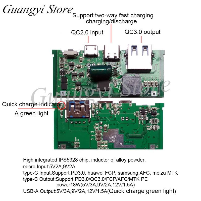 

Polymer PD3.0 Bidirectional Fast Charging Mobile Power Supply Suite Diy Suite Ultra-thin Charging Booster Shell