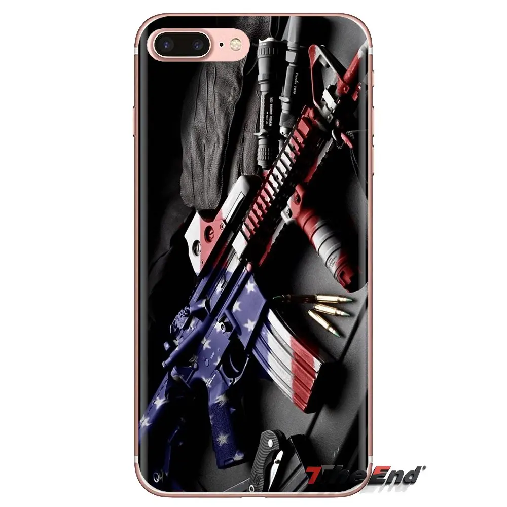 For Huawei G7 G8 P7 P8 P9 P10 P20 P30 Lite Mini Pro P Smart Plus 2017 2018 2019 Soft Transparent Cases Covers Weapons Rifle Guns |