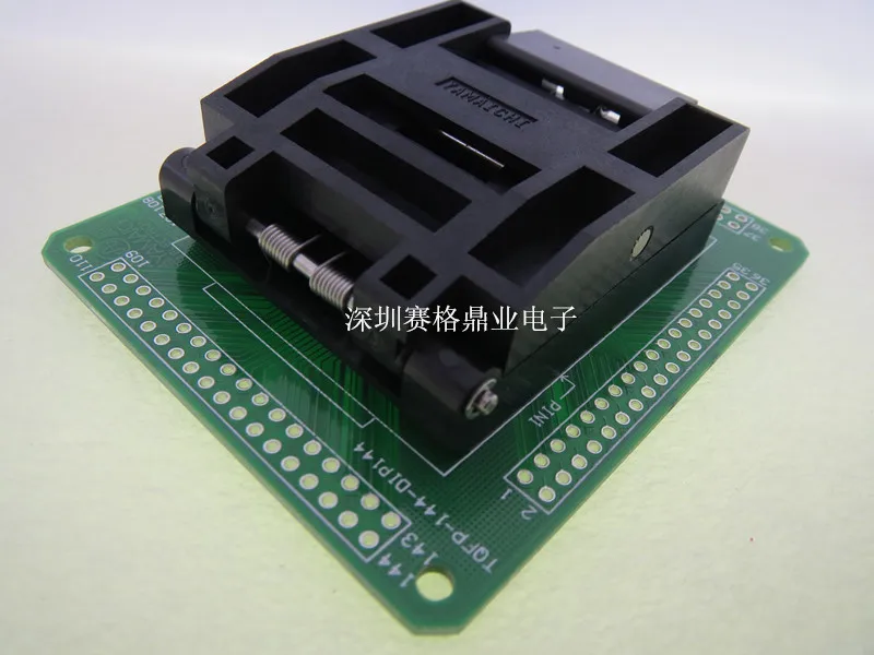 LQFP144 IC51 1444 1354/ 7 LQFP144/DIP144 плакированный золотым покрытием IC испытательный стенд