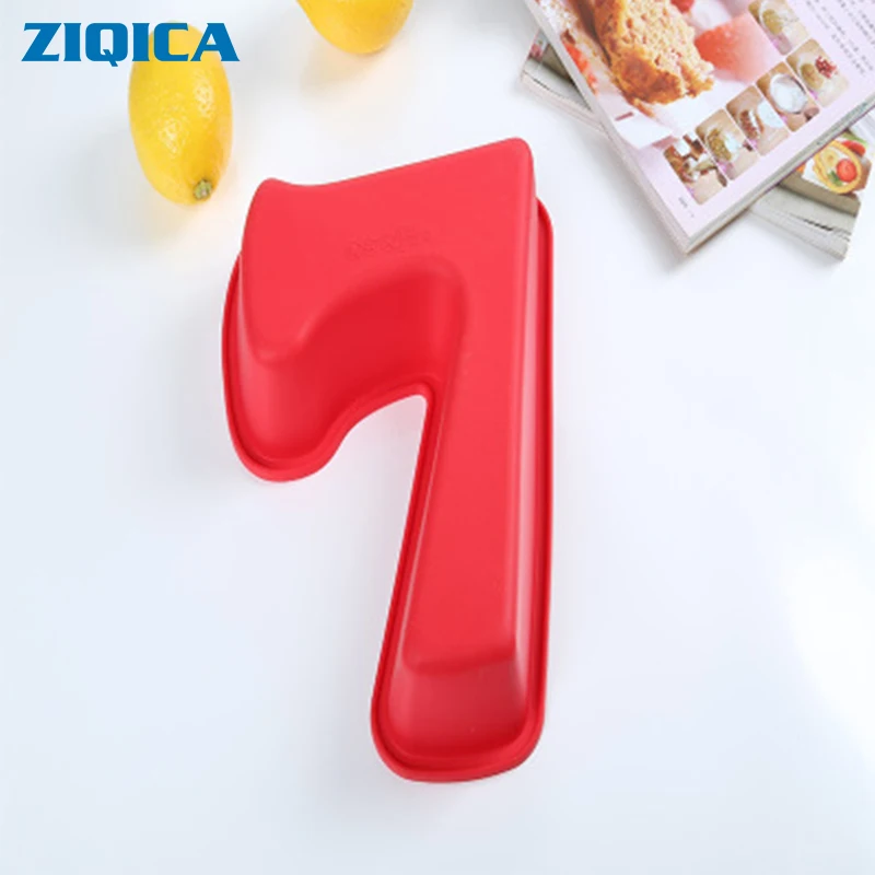 ZIQICA 0 9 Количество торт плесень устройство для выпечки Силиконовые Номера Плесень