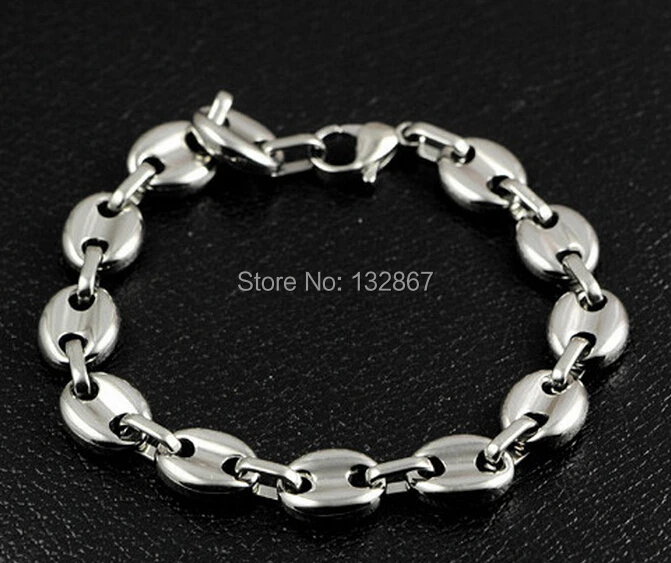 Браслет цепочка мужской из нержавеющей стали 8 66 дюйма 10 мм|bracelet eye|silver knot cuff