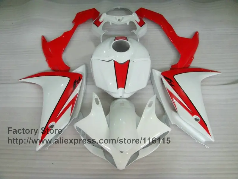 Набор обтекателей для мотоциклов YAMAHA R1 2007 2008 YZF 07 08 красный белый|Полные комплекты