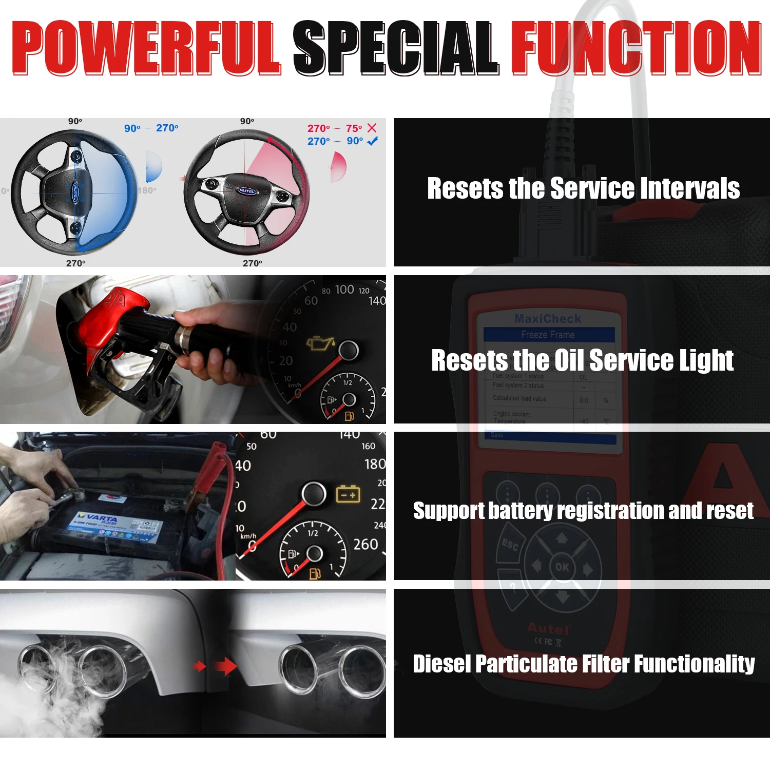 Autel MaxiCheck Pro диагностический инструмент для автомобиля OBD2 сканер EPB масло сервис ABS