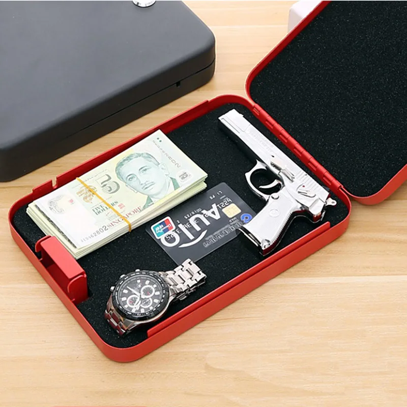 2018 портативные автомобильные сейфы пистолетные коробки ящики для наличных