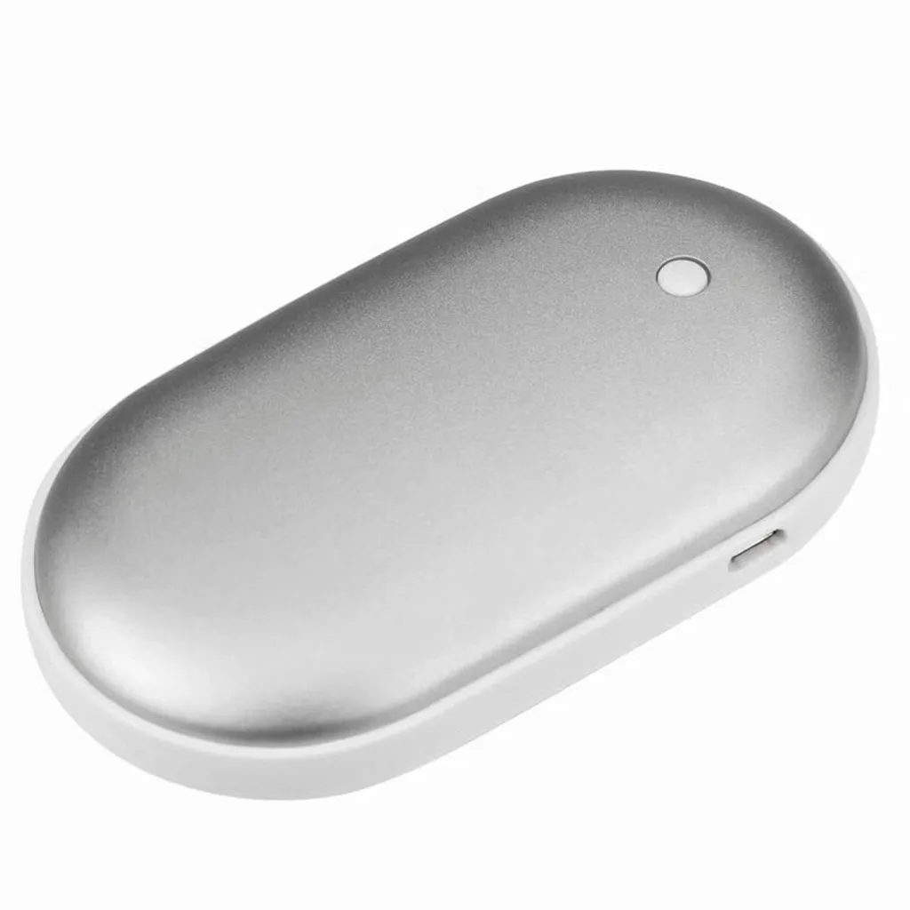 Мини ThreeLeaf перезаряжаемый грелка для рук 5200mAh электронный портативный мгновенный нагрев удобный карманный нагреватель# WS - Цвет: Серебристый