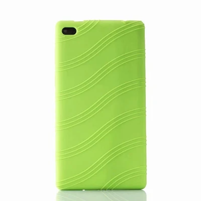 Зеленый Мягкая силиконовая резина Задняя накладка чехла из ТПУ для lenovo Tab4 Tab 4 7 Essential TB-7304 TB-7304F TB-7304I TB-7304X 7 дюймов планшетный ПК - Цвет: Зеленый