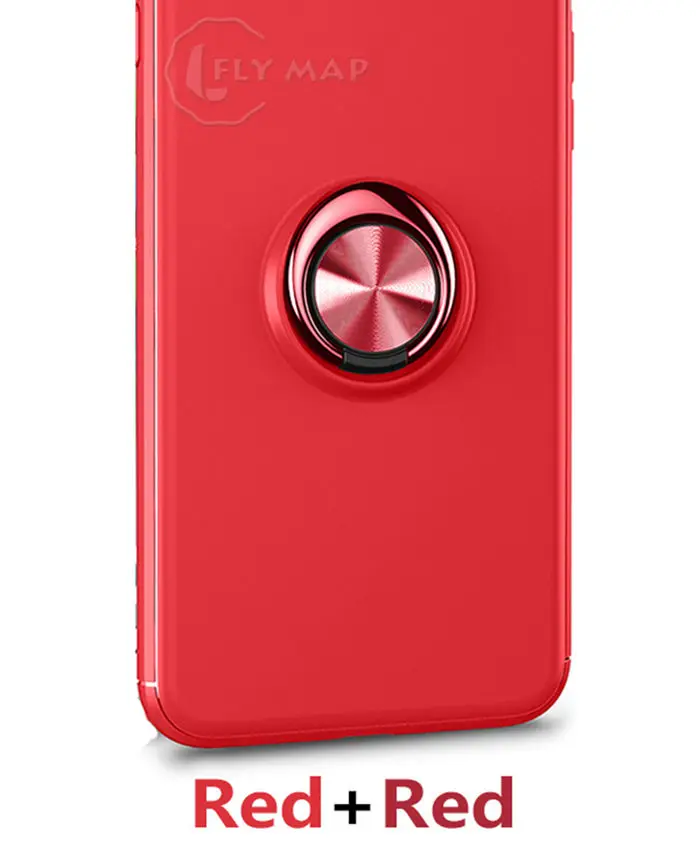 Red Red Металлический кольцевой чехол для Xiaomi mi A1 A 1 1A mi A1 MDG2 Невидимый кронштейн Мягкий силиконовый чехол для телефона Xiao mi 5X X5 mi 5X TPU чехол - Цвет: Red Red