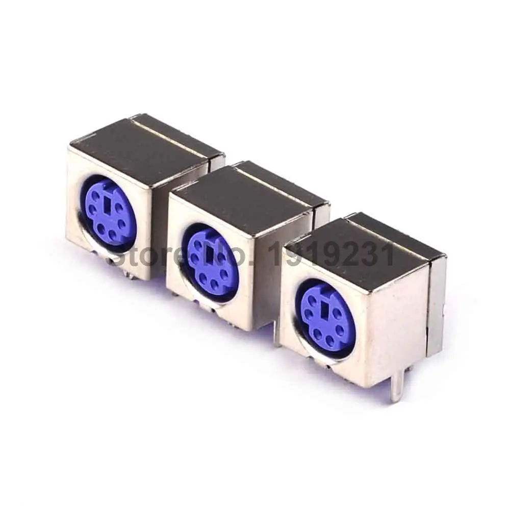 10 шт. PS2 гнездо мыши сиденье клавиатуры фиолетовый|socket lighter|socket weld ball valvesocket am3 cpu