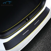 car styling pu after guard back rear bumper sill car accessories for skoda octavia a7 2015 2016 2017 2018 free shipping