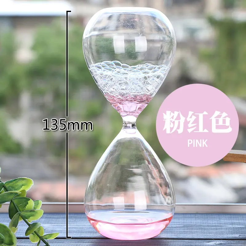Pink Модные жидкие капельки песочные часы таймер подсчета времени песочные часы декоративные песочные часы украшения дома SL-QP - Цвет: Pink