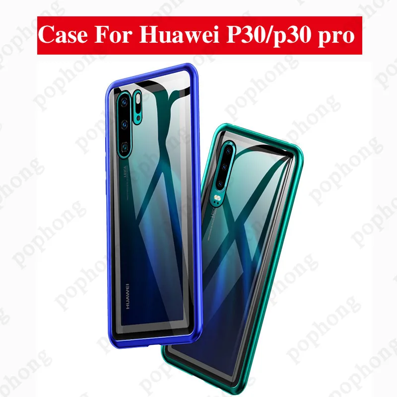 Protective Case for Huawei P30/P30 Pro P30 lite nova 4e Cover Fitted Glass Metal Shell Shockproof Back |