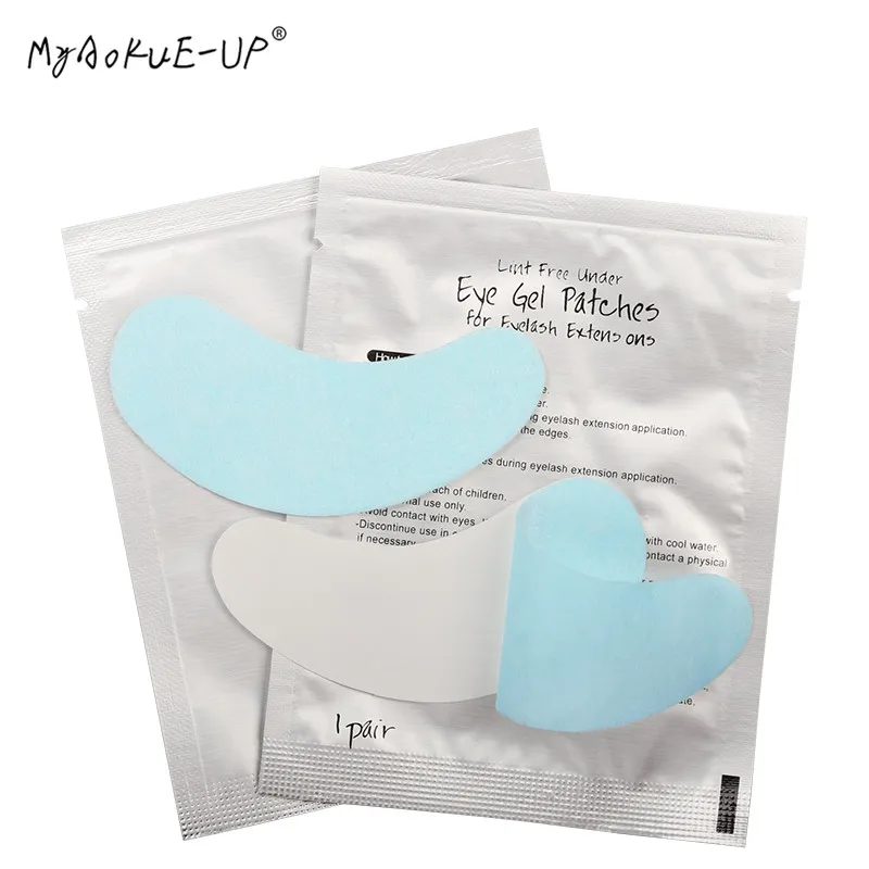 Патчи бумажные для наращивания ресниц 50 парт/лот|eyelash white|eyelash seteyelash long |
