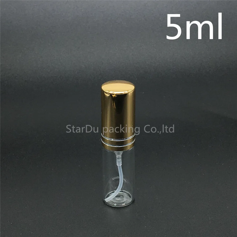 値段 500ピース/ロット5ミリリットルガラススプレーボトル、5CCガラス香水ボトルキャップ、小旅行包装容器