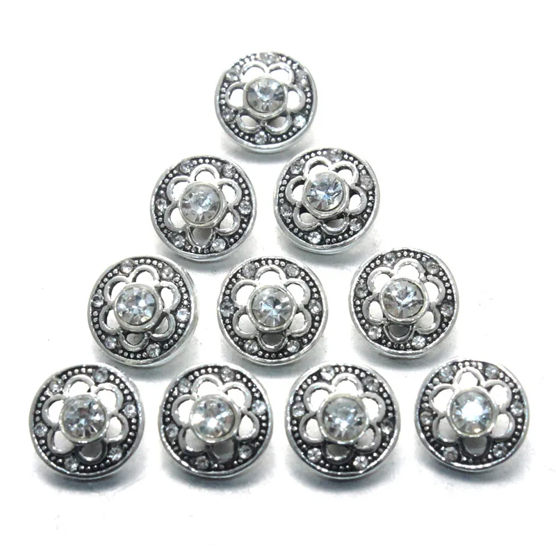 Boom Life wholesale 10pcs/lot High quality styles 12mm Metal Snap buttons Rhinestone watches Snaps Jewelry 011605 | Украшения и