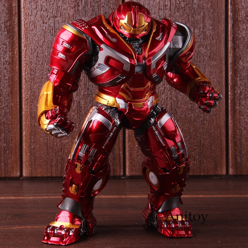 Marvel Мстители Бесконечность войны Mark44 халкбастер Фигурки ПВХ Коллекционная модель игрушки с светодиодный светильник