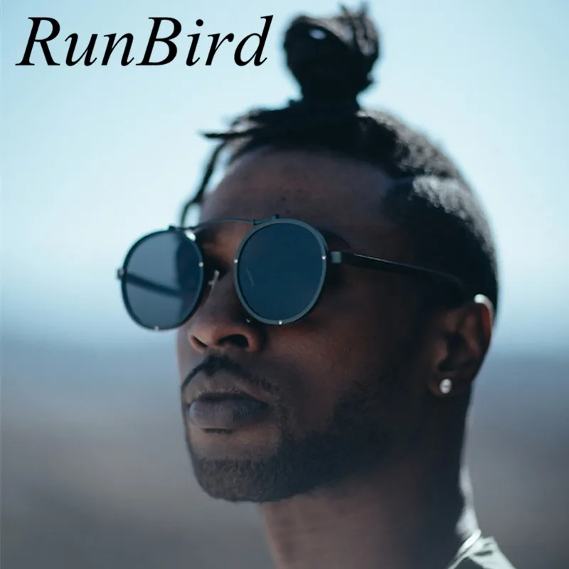 Популярные винтажные круглые металлические солнцезащитные очки в стиле