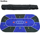 1,2 м Скатерть резиновый коврик настольные игры Топ цифровая синяя печать замша Казино макет аксессуары для покера 1 шт