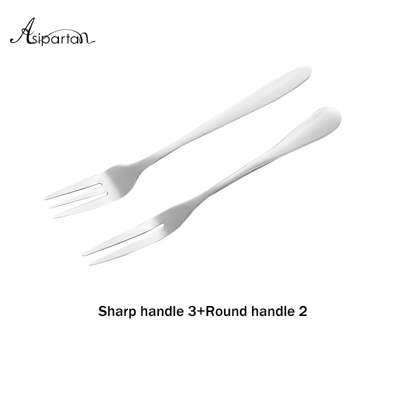 Asipartan 2 шт./компл. Нержавеющая сталь фрукты вилка палочка для канапе Кухня