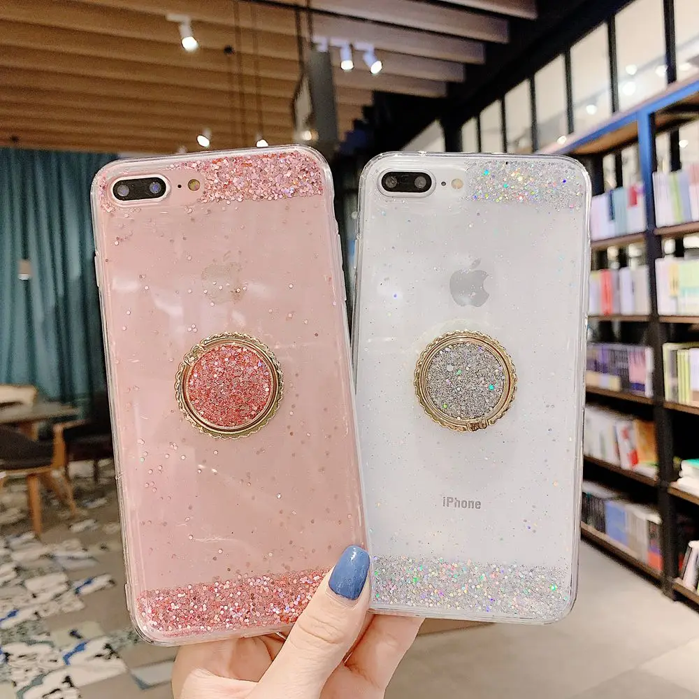 Phone Case For iPhone XR Gitter Luxury On 7 Plus Silicone Cover XS Max 6 6S X 8 Coque Cute |