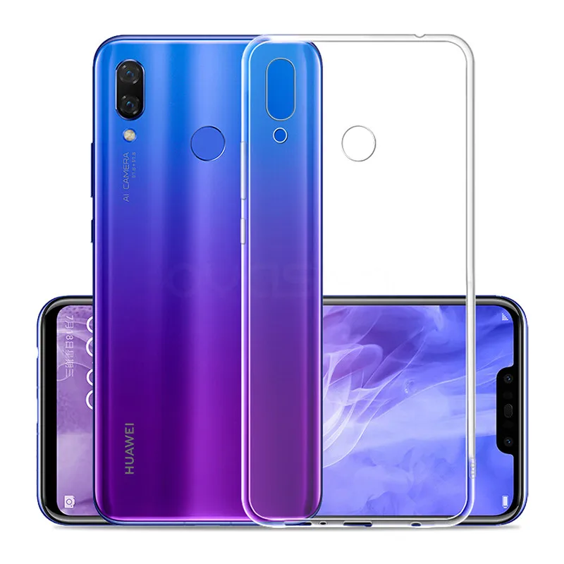 Ультратонкий Прозрачный чехол для Huawei Nova 4 3i 3e 3 Силиконовый мягкий прозрачный
