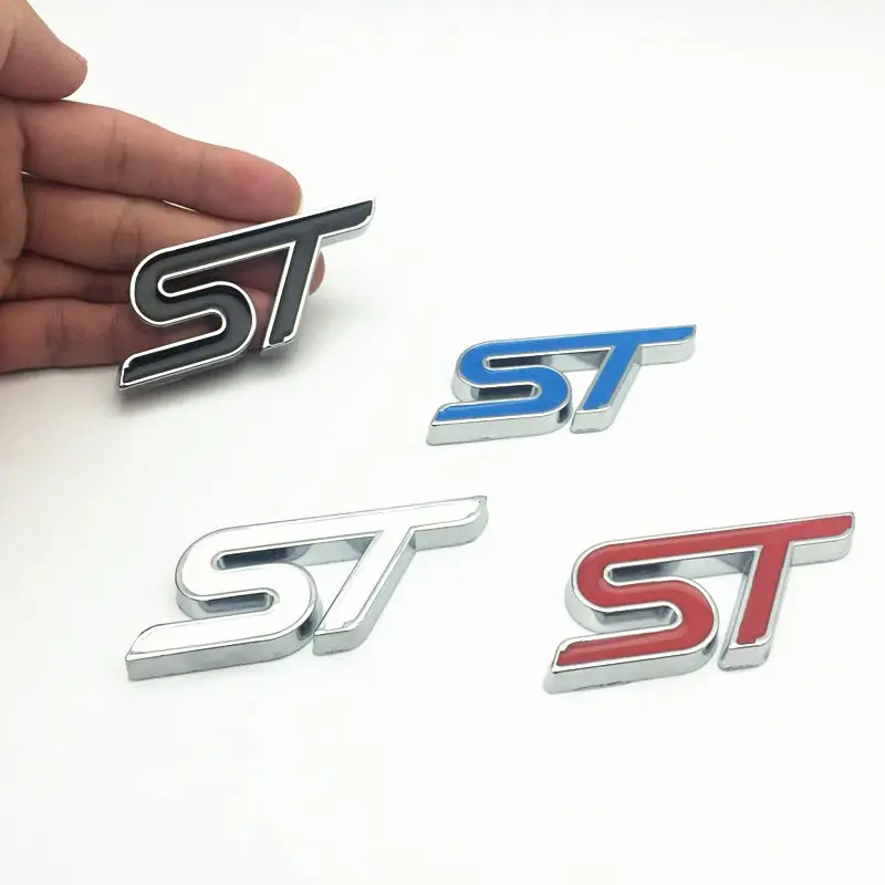 Металлический хромированный автомобильный значок эмблема для Ford Focus ST