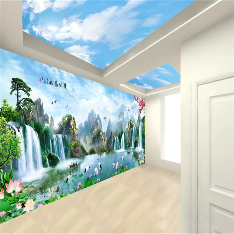 3d обои на заказ 10 метров огромный большой пейзаж Wonderland живопись настенная стена |
