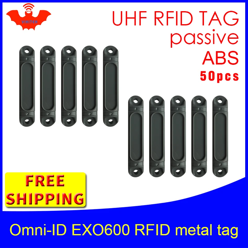 UHF RFID Анти металлическая метка omni ID EXO 600 915 м 868 Impinj Monza4QT 50 шт. Бесплатная доставка