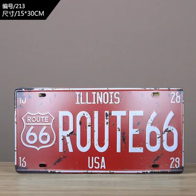 New Car Metal License Plate Vintage Home Decor Tin Sign Bar Pub Garage Cafe Decorative Painting Plaque | Дом и сад