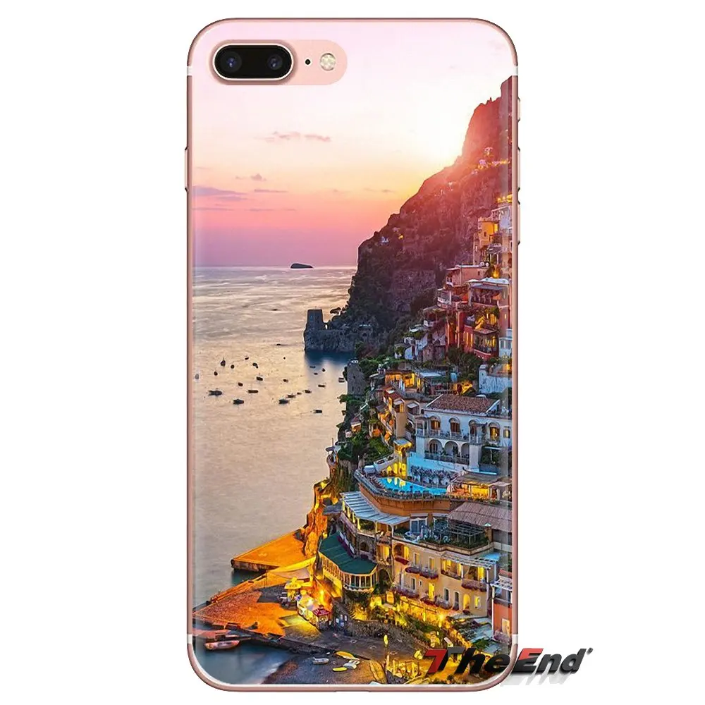 Для Xiaomi Redmi 4A S2 Note 3 3S 4 4X 5 Plus 6 7 6A Pro Pocophone F1 прозрачный мягкий чехол красивый Positano Amalfi