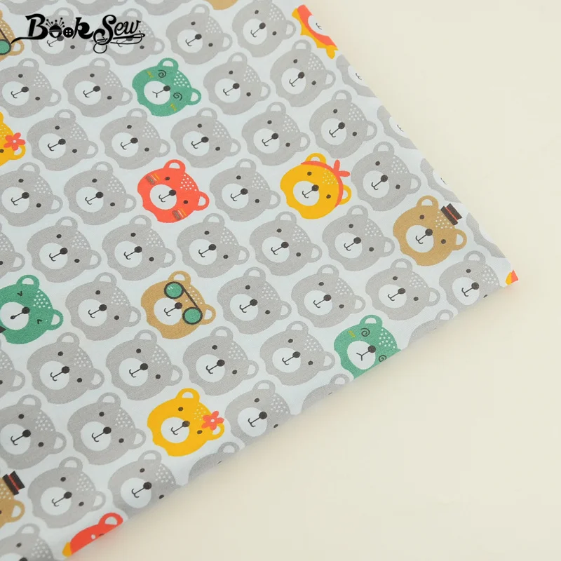 Серый переплетенный Мишка из 100% хлопкового твила домашний текстиль стеганая