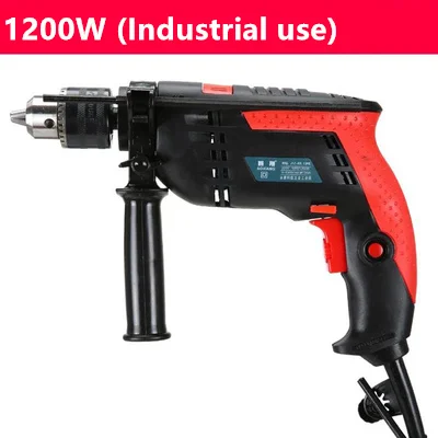 

Free shipping 1200W Adjust speed hand drill Industrial Electric impact drill hammer Electric drill Screw driver bits power tools